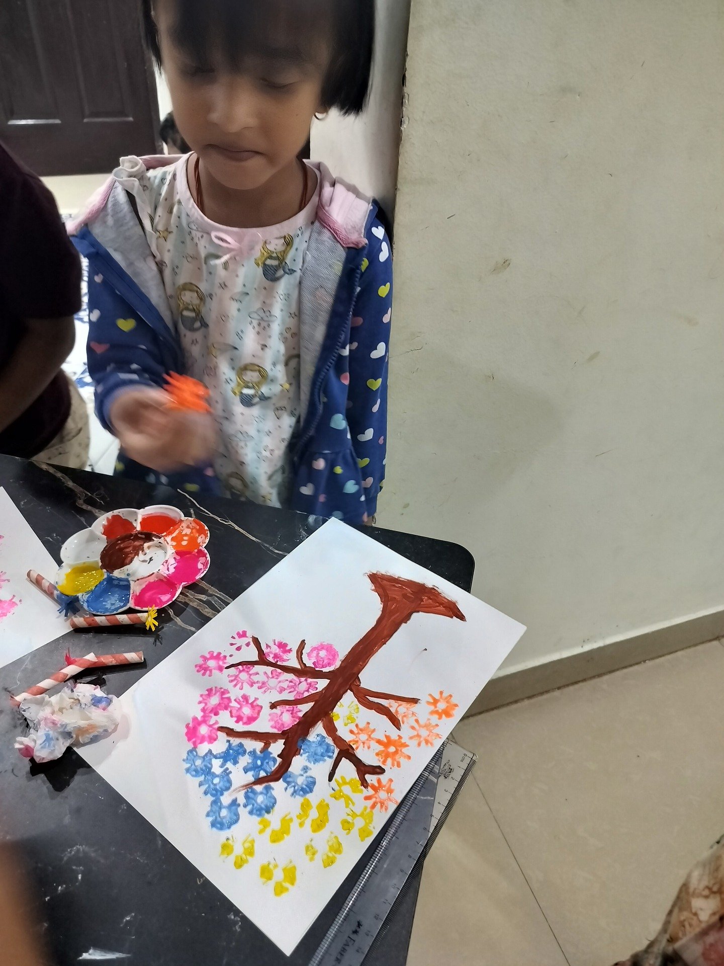 Blooming Brushstrokes - Siri Art Classes Whitefield